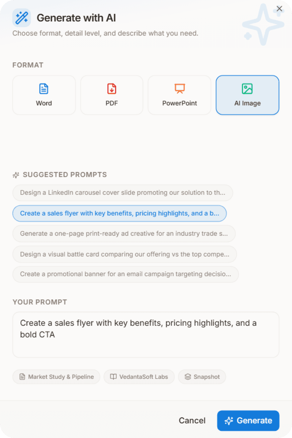 Generated ad creative